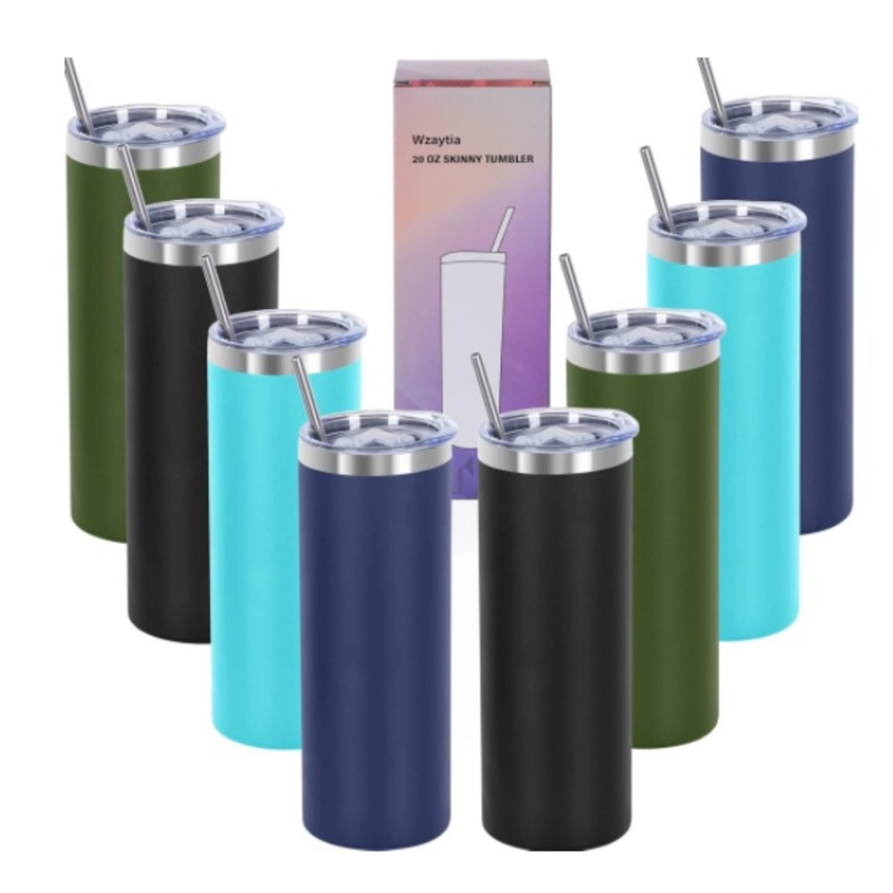 LAST 5 LEFT . Personalized tumbler with Box, Metal Straw, & Straw Cleaner - Picture 4 of 16